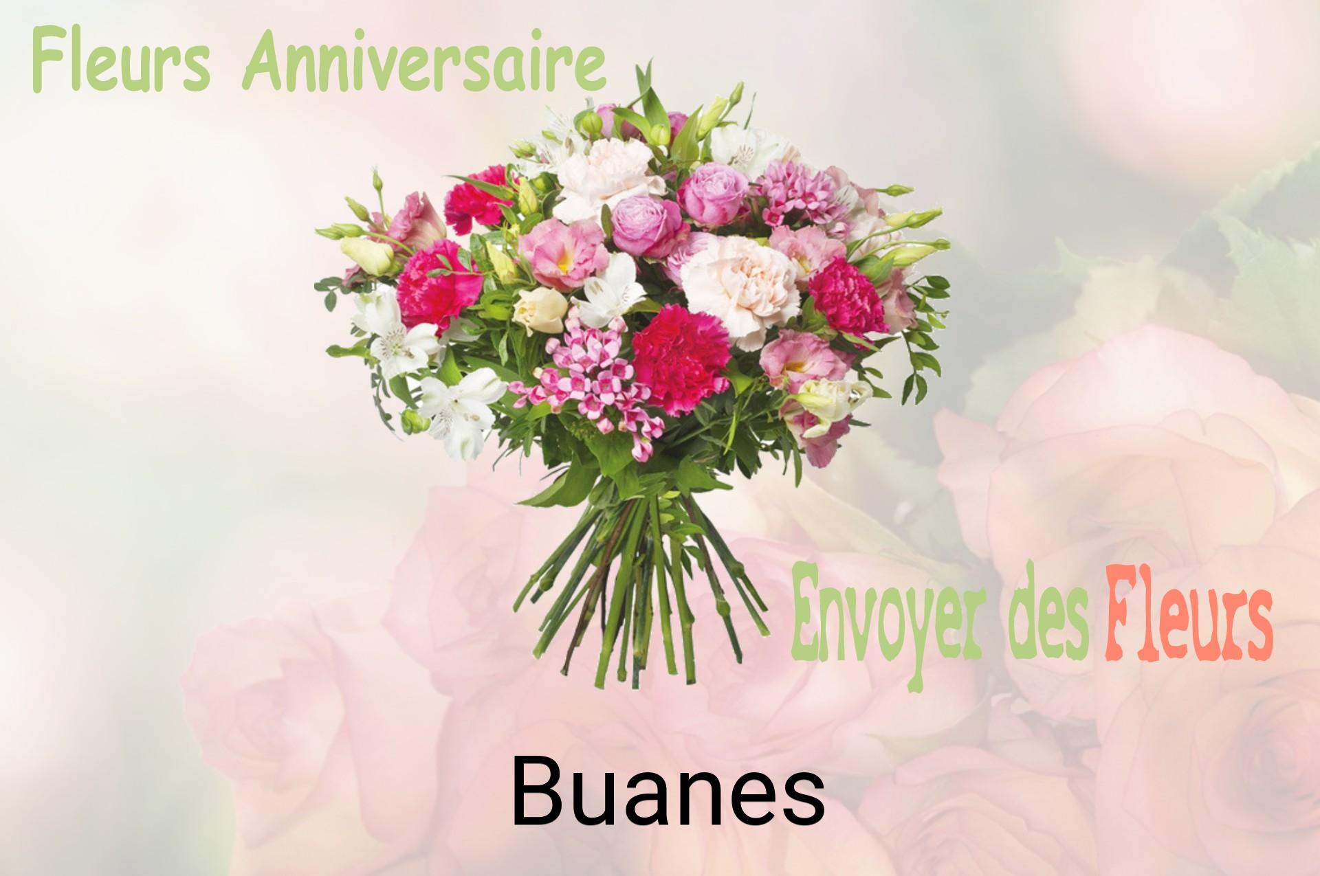Bouquet de fleurs d’anniversaire livré à Buanes
